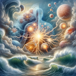 "Autoimmunity is quelled and latent inflammation is healed." by DALL-E